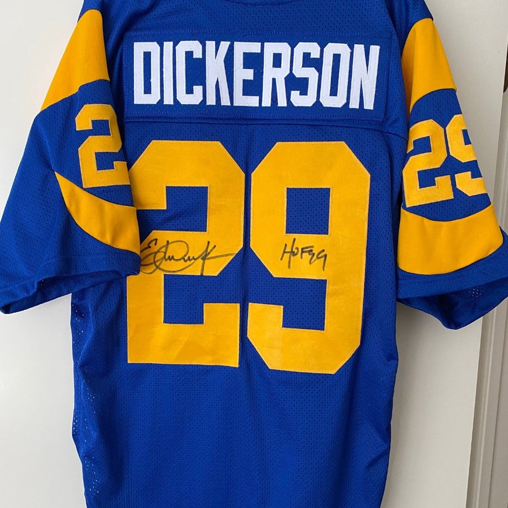 Autographed Eric Dickerson #29 Rams jersey